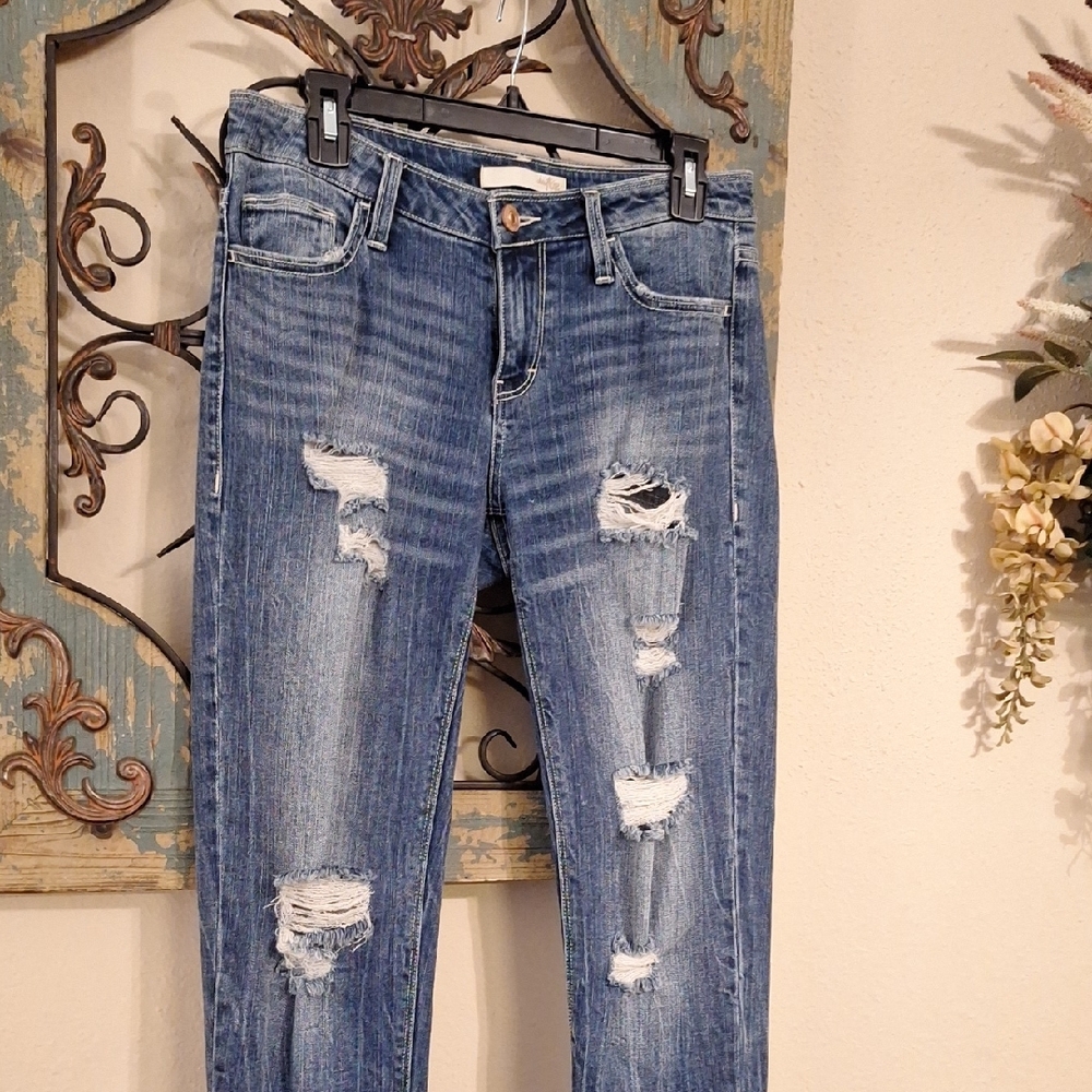🔥🔥$8.00 Daytrip Ripped Denim Skinny Jeans. Size 25 - Picture 6 of 10